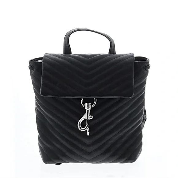Rebecca mink off quilted backpack Rebecca Minkoff Edie Flap Burgundy Leather Quilted Backpack  main image 4